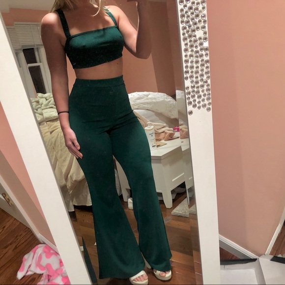 Nasty Gal Two Piece Green Set - Picture 6 of 7